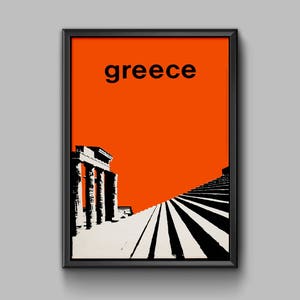 Griechenland Reise Poster – 1963 – Griechenland Poster – Griechenland Kunst – Athen Poster – Griechenland Druck – Griechisches Poster – Griechisches Reiseposter – Griechenland Reise