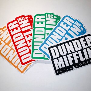 Dunder Mifflin background sticker Sticker for Sale by p0pculture3