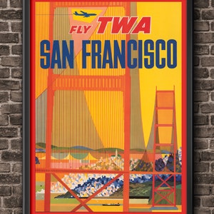 TWA San Francisco Art Poster