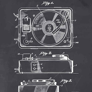 Music Patent Poster STEREO HI FI Turntable Patent - Etsy