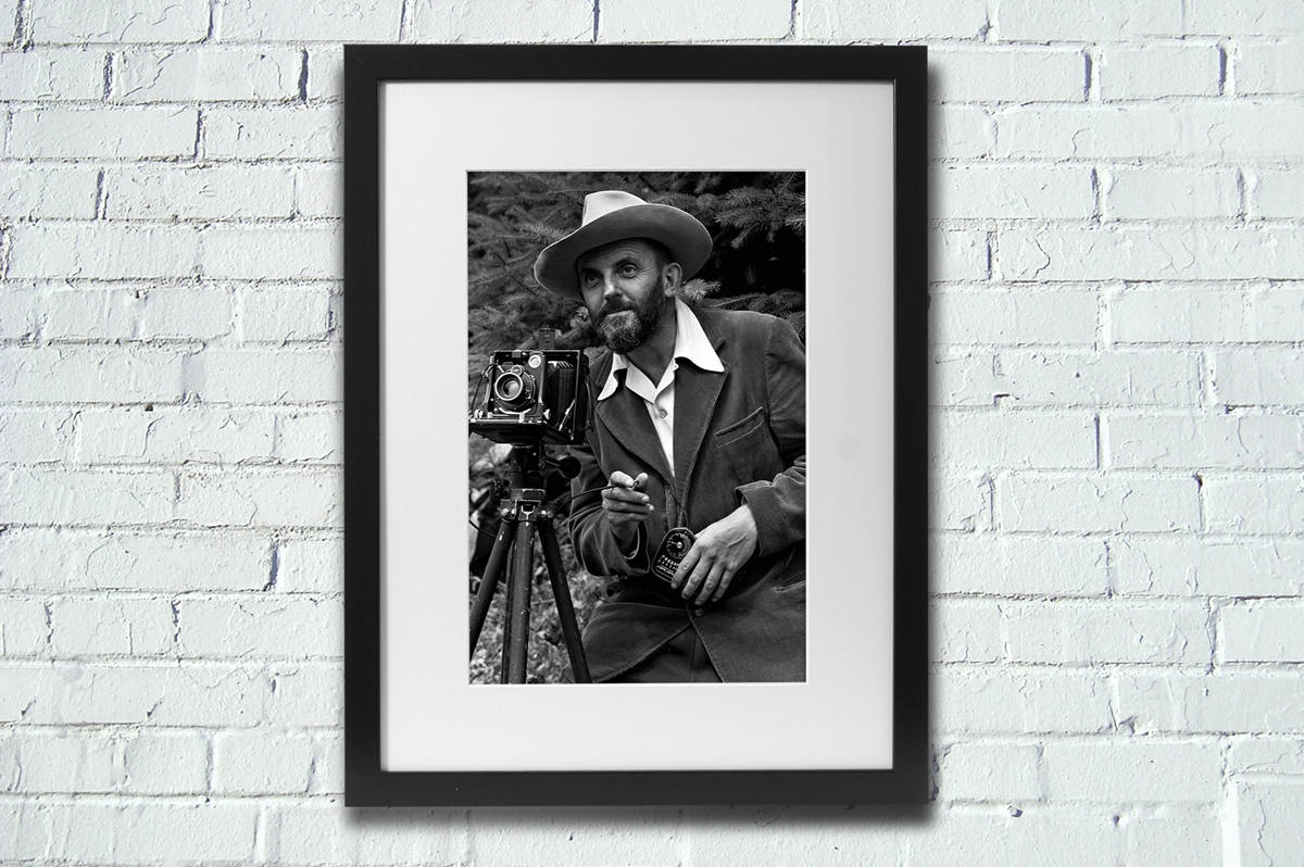 Ansel Adams Self Portrait Fine Art Photography Black and | Etsy