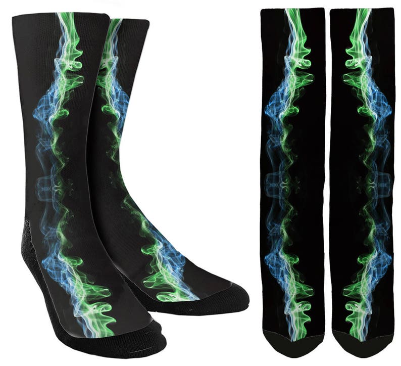 FREE Shipping E40 Electric Galaxy Crew Socks Mens Novelty Socks-Womens Novelty Socks-Galaxy Socks-Crazy Socks-Novelty Socks Cool Socks
