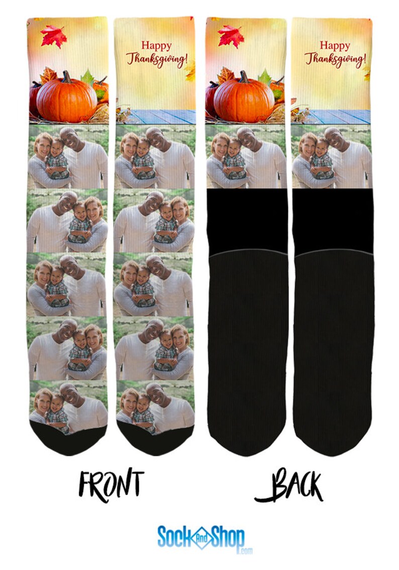 Socks Clothing Thanksgiving Photo Socks Thanksgiving Items Thanksgiving Present Custom Thanksgiving Socks Thanksgiving Gifts