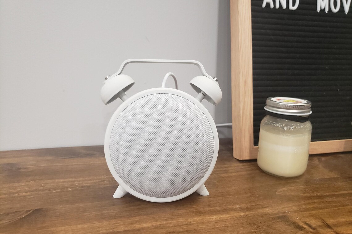 Alarm Clock Google Home/Nest Mini Holder Google Home Mini Etsy