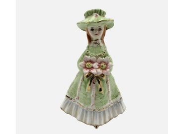 Vintage Arnart 5th Ave 5/1631 Girl with Pink Fowers, Japan Mid CenturyFigurine