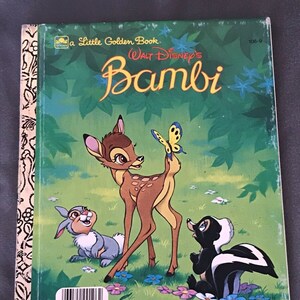 Vintage Poky Little Puppy Little Golden Book 1982 Gift Bambi ONLY