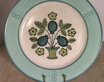 Vintage Dinner Plate Metlox Poppytrail Blueberry Provincial Vernon Aqua