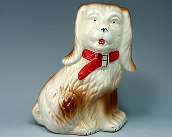 Vintage Cocker Spaniel Dog 7 Inch with Red Collar