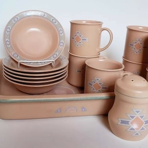 ヴィンテージ アズテック プレート セット Aztec Dinnerware Set - Etsy