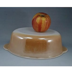 Vintage Fire King Peach Lusterware Casserole 467