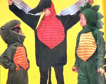 DIY Size 10-12 Kids Dinosaur, Halloween Costumes Simplicity 8332 PATTERN Boys, Girls T-Rex, Stegosaurus Pterodactyl 1987 by Shirley Botsford