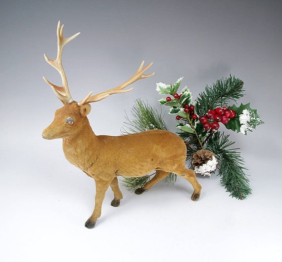 Vintage Buck With Rack Points Deer Etsy