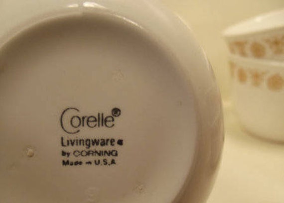 4 Vintage Mugs Butterfly Gold Corelle Floral Etsy