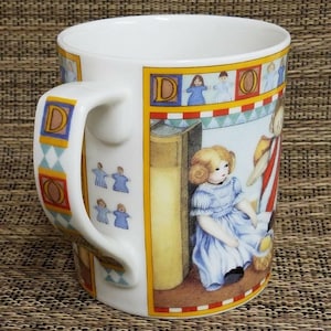 Vintage Royal Doulton Antique Toys Dolls Mug Cup, Valerie Greeley 1997 Mothers Day Gift for Mom Her Girl