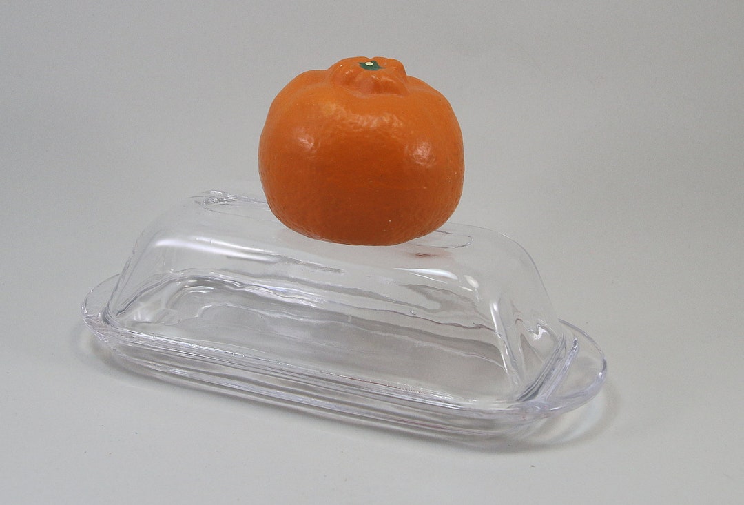 Vintage Clear Butter Dish 2 Piece Glass Pyrex Etsy