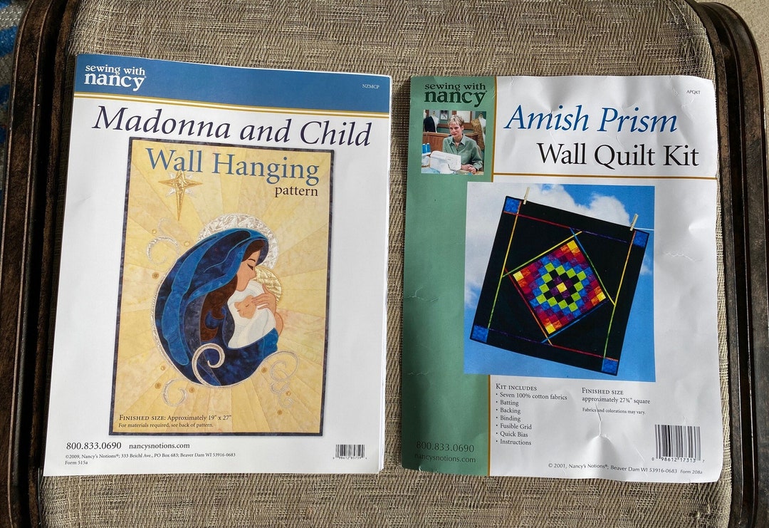DIY Kit Madonna and Child OR Amish Prism Wall Hanging Quilt Pattern