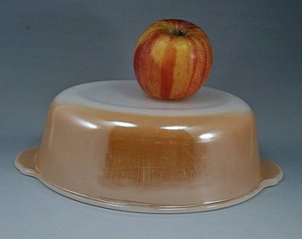 Vintage Fire King Peach, Lusterware Casserole 467, Eco-Friendly