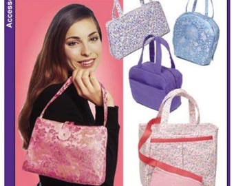 DIY UNCUT Purse, Tote Bag, Cosmetic Bag, Handbag, Handles Sewing Pattern Simplicity 5968