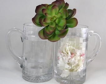 Vintage Rochester Root Beer Stein Etched J Hungerford Smith, Rootbeer