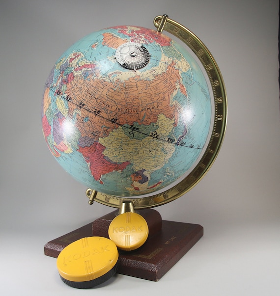 Vintage Globe Replogle 10 Inch Deco Replogle Globe 12 “world Classic