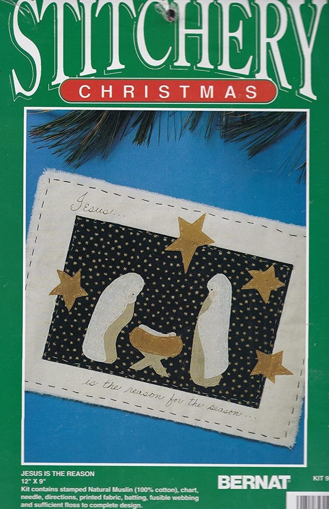 DIY Vintage Easy Quilt Craft Kit, Nativity, Jesus is the Reason for the