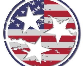 Distressed USA Flag Tennessee TriStar Download