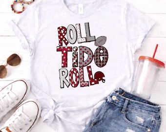 Roll Tide Bella Canvas Unisex Shirt, Alabama Football Fan Gift