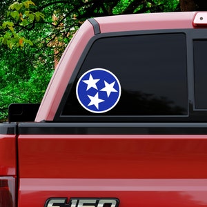 Tennessee Tristar Vinyl Decal - Variety Sizes & Colors
