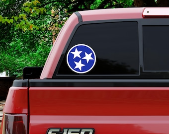 Tennessee Tristar Vinyl Decal - Variety Sizes & Colors