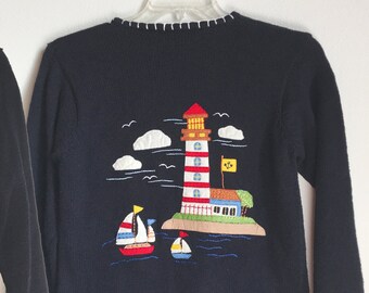 lighthouse sweatshirt cardigan