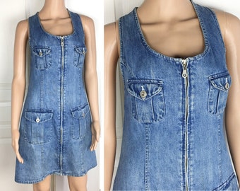 Denim Jumper Dress - Etsy