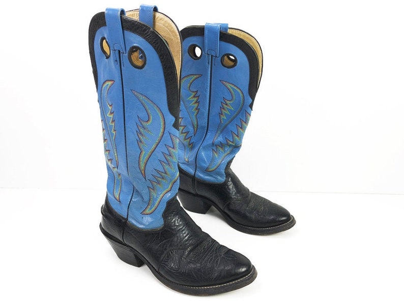 mens blue cowboy boots
