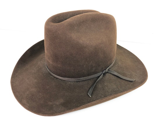 70s Fur Felt Cowboy Hat Lanning Rancher's Hat Felt