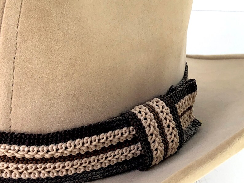 Yellow Tan Wool Felt Hat Western Hat Size Medium Shapeable Wire Brim Vintage Cowgirl Hat 10 Gallon Cowboy Hat Crochet Knit Hat Band