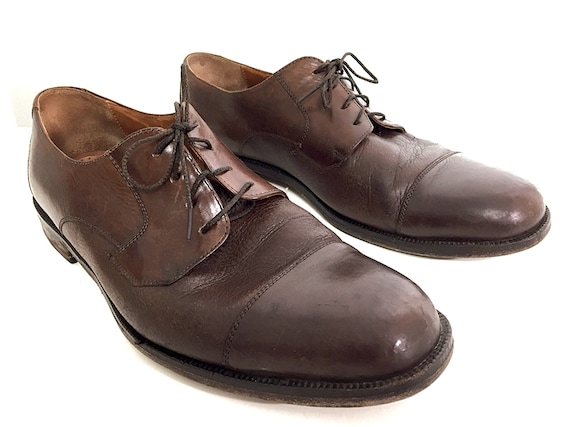 Calf-Skin Oxfords Italian Leather Shoes Mens 9.5 C