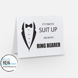 Paquet imprimé // Drôle Serez-vous notre carte d’officiant // Drôle Demandez au meilleur homme, garçon d’honneur, huissier et carte au porteur de bague // Mariage - KEAiDesigns