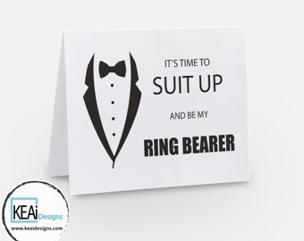 Printed Bundle // Funny Will you be our Officiant Card // Funny Ask Best Man, Groomsman, Usher, & Ring Bearer Card // Wedding - KEAiDesigns