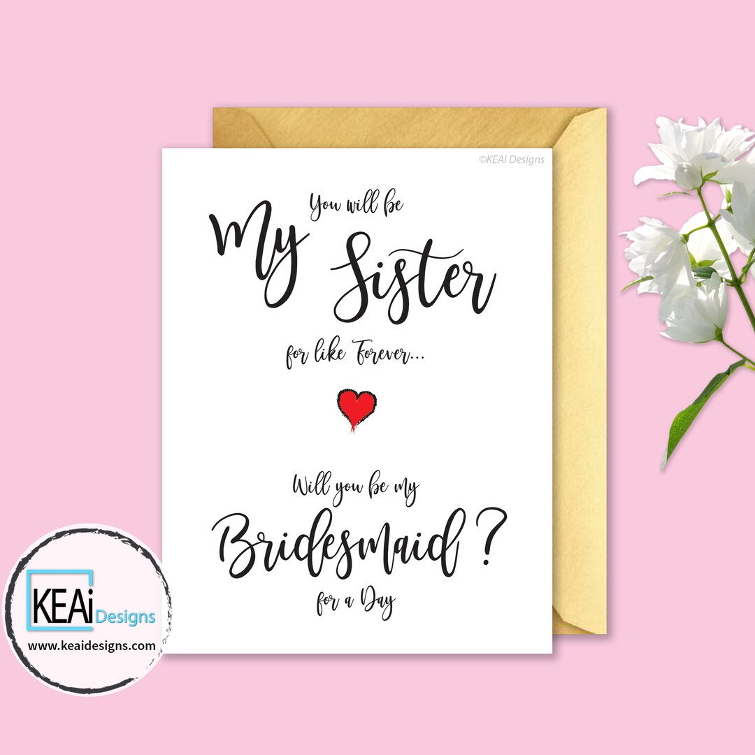 Bridesmaid Proposal // Will You Be My Bridesmaid // Ask Sister to Be ...