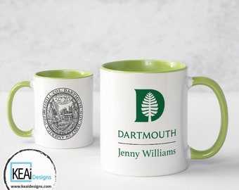 Dartmouth College Mug // Dartmouth Graduation Gift // Personalized College Mug // Graduation Gift Mug // Coffee Lovers // Gift - KEAiDesigns