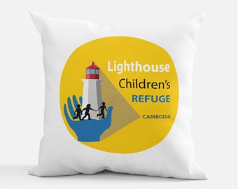 Custom Logo or Picture Throw Pillow as Gift // Customize Logo Throw Pillow // Company Logo Throw Pillow // Customize Logo Gift - KEAiDesigns
