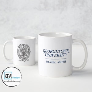Georgetown University Mug // Personalized University Mug // Georgetown Graduation Mug // Graduation Gift // Coffee Tea Lovers // KEAiDesigns