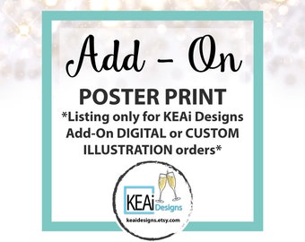 Add POSTER Printing Option // Wedding - KEAiDesigns