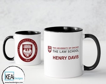 The University of Chicago Mug // UChicago Law School mug // UChicago Medicine Mug // UChicago Booth Mug // Custom UChicago Mug - KEAiDesigns