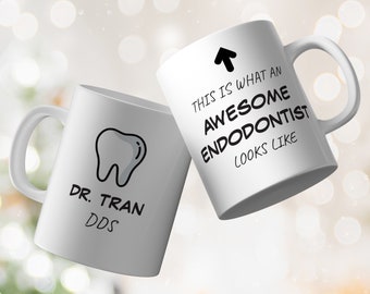 Custom Dentist Mug // Custom Endodontist Mug // Personalized Mug // Custom Mug for Dentist // Coffee Tea Lovers //Mug Gift- KEAiDesigns