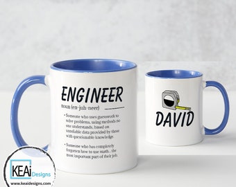 Custom Engineer Mug // Personalized Engineer Mug // Custom Profession Mug // Custom Mug // Coffee Tea Lovers // Mug Gift - KEAiDesigns