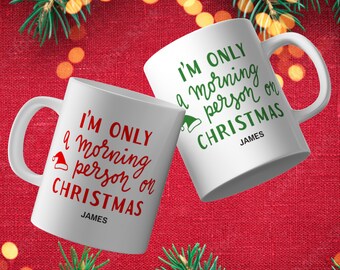 Funny Christmas Mug // Christmas Morning Mug // Fun Christmas Gift // Fun Holiday Mug // Christmas Gift // Coffee Tea Lovers // KEAiDesigns