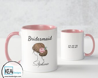 Bridesmaid Custom Mug // Personalized Bridesmaid Proposal Mug // Ask Bridesmaid // Bridesmaid Proposal // Custom Mug //Wedding - KEAiDesigns