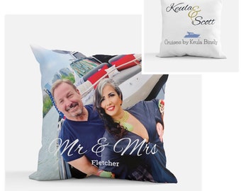 Custom Couple Picture Throw Pillow // Custom Business Picture Throw Pillow // Custom Picture Throw Pillow // Customize Gift - KEAiDesigns