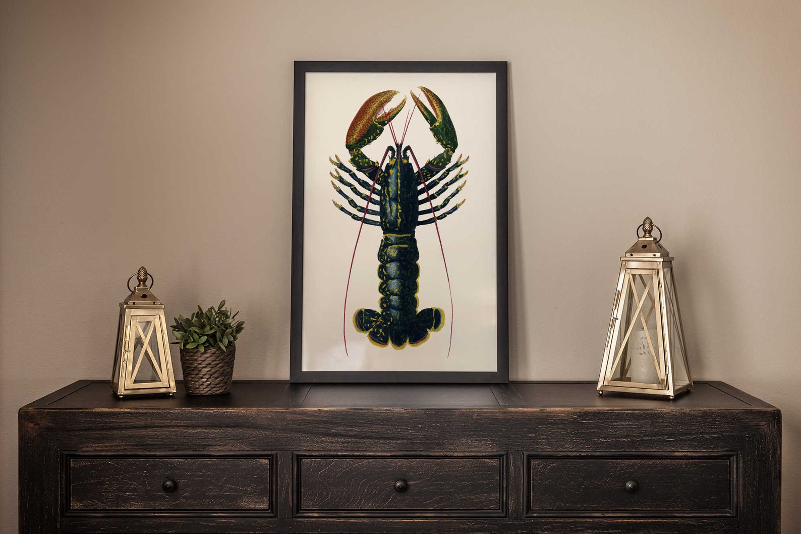 Lobster Vintage Print 1 Lobster Poster Lobster Art | Etsy