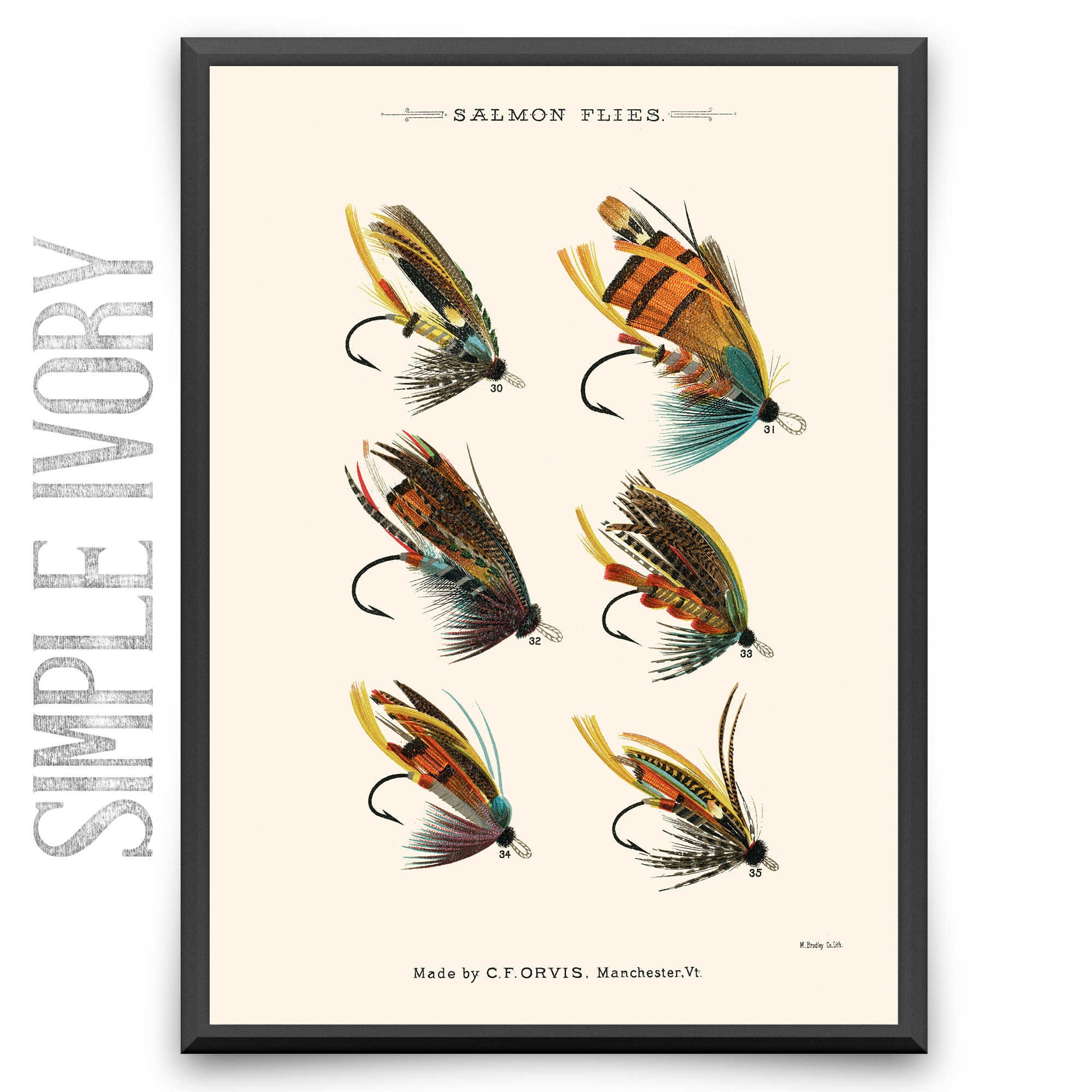 Set of Fly Fishing Art Prints Orvis Salmon Flies Print Set Vintage Fishing  Posters Gift for Fisherman Fly Fishing Illustrations -  Canada